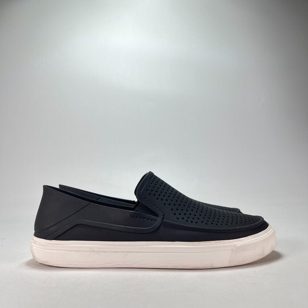 Crocs CitiLane Roka Black White Casual Sneakers Slip On Shoes 202363 Mens Size 8